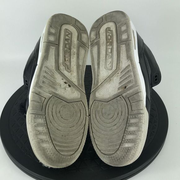 Nike Air Jordan 3 Retro 'Cyber Monday' Black Leather 398614-020 Women's Size 6.5 - Picture 10 of 12